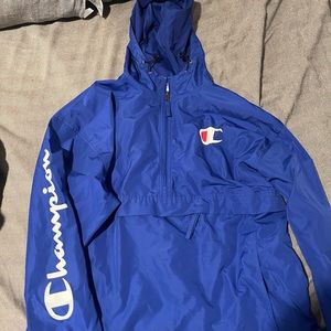 Blue champion wind breaker